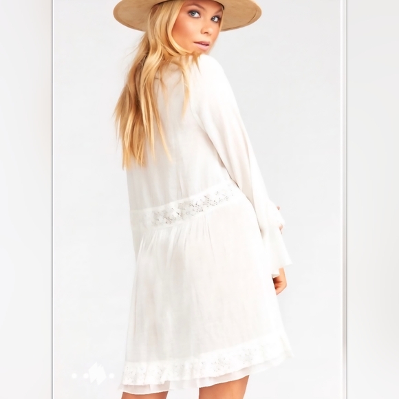 *NWT* SHOW ME YOUR MUMU | Sicily Mini/Babydoll Dress | Large | White - Picture 4 of 13